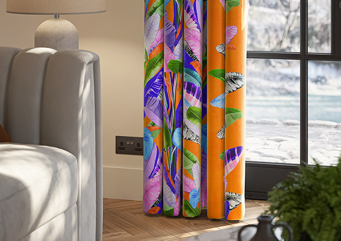 Palm Springs, Orange - Made To Measure Curtains - Image 5